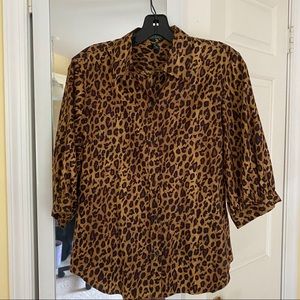 Ralph Lauren animal print blouse